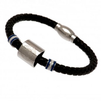 Leicester City kožna narukvica Colour Ring Leather Bracelet