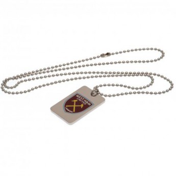 West Ham United ogrlica s identifikacijskom pločicom za psa Enamel Crest Dog Tag & Chain