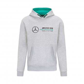 Mercedes AMG Petronas muška majica s kapuljačom logo sweatshirt grey F1 Team 2022