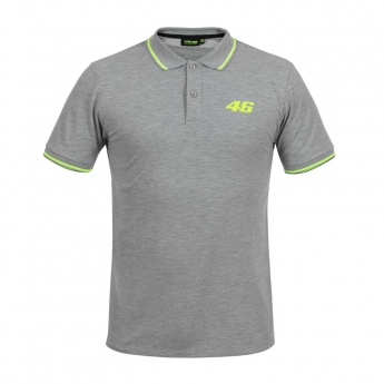 Valentino Rossi muška polo majica grey logo VR46 yellow Core