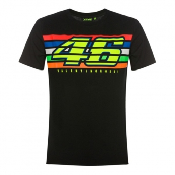 Valentino Rossi muška majica black Classic (Stripes) 2019