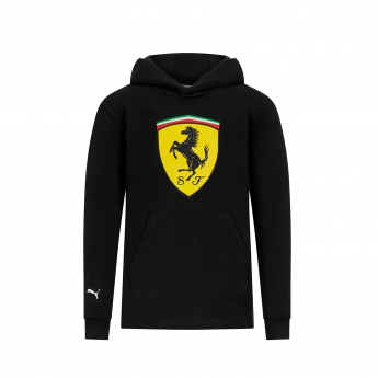 Ferrari dječja majica s kapuljačom Shield black F1 Team 2023