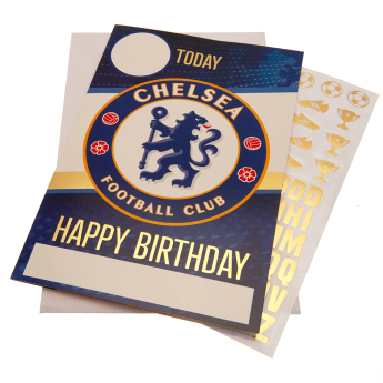 FC Chelsea rođendanska čestitka s naljepnicama Have a great day, you”re a true blue!