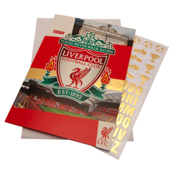 FC Liverpool rođendanska čestitka s naljepnicama Have a Fantastic Birthday