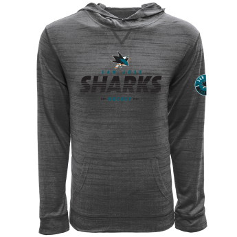 San Jose Sharks muška majica s kapuljačom grey Static Hood