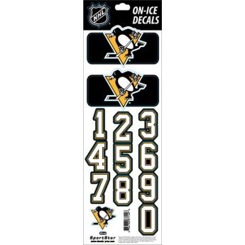 Pittsburgh Penguins naljepnice za kacigu Decals Black