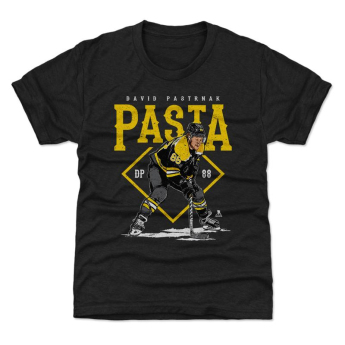 Boston Bruins dječja majica David Pastrnak #88 Pasta WHT 500 Level