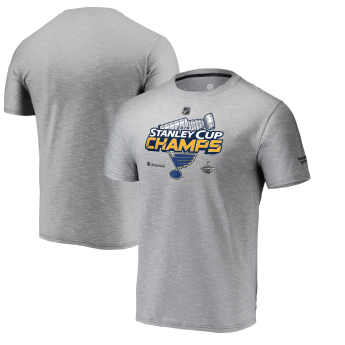 St. Louis Blues muška majica grey 2019 Stanley Cup Champions Locker Room
