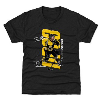 Boston Bruins dječja majica David Pastrňák #88 Vertical WHT 500 Level