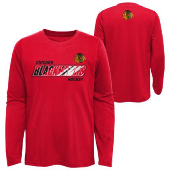 Chicago Blackhawks dječja majica dugih rukava Rink Reimagined LS Ultra red