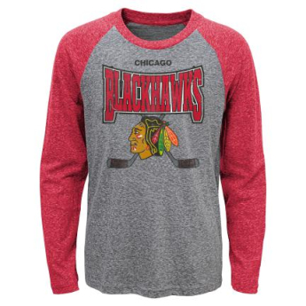 Chicago Blackhawks dječja majica dugih rukava Stick Up LS Triblend Raglan