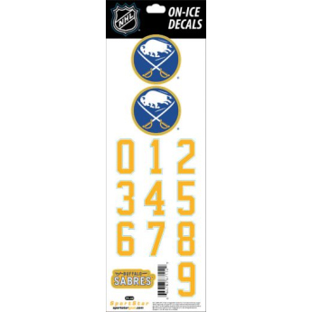 Buffalo Sabres naljepnice za kacigu Decals Yellow