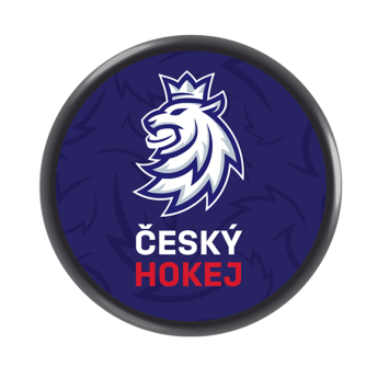 Hokejaške reprezentacije pak navy Czech Ice Hockey logo lion