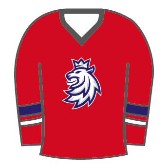 Hokejaške reprezentacije značka Czech Republic Red lion jersey