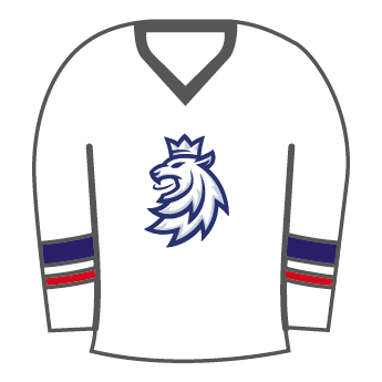 Hokejaške reprezentacije značka Czech Republic White lion jersey