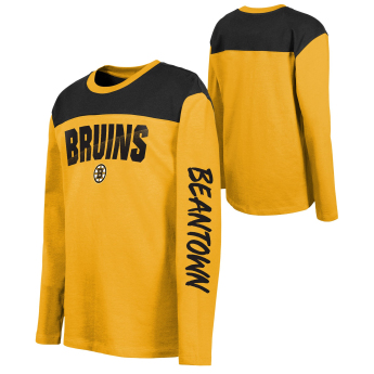 Boston Bruins dječja majica dugih rukava Unbeaten Run Ls Crew Nk Tee