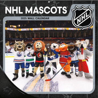 NHL proizvodi kalendar Mascots 2025 Wall Calendar