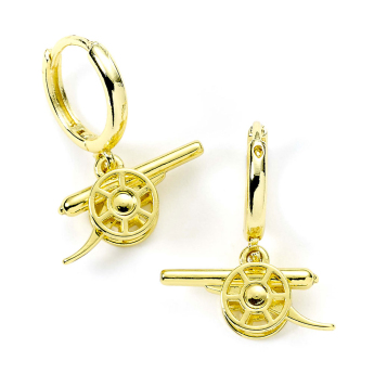 FC Arsenal naušnice Gold Finish Cannon Hoop
