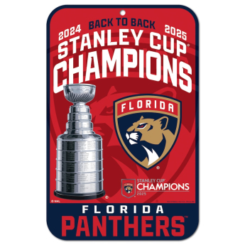Florida Panthers zidni natpis 2025 Stanley Cup Champions Indoor/Outdoor Styrene