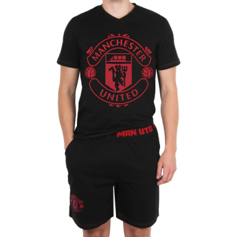 Manchester United muška pidžama Short Crest black