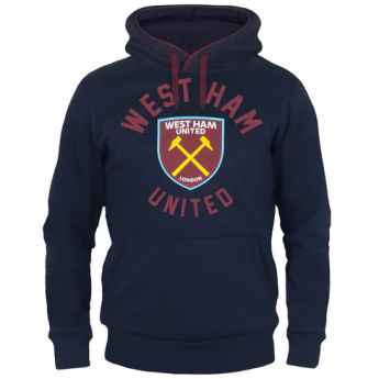 West Ham United muška majica s kapuljačom Graphic navy blue