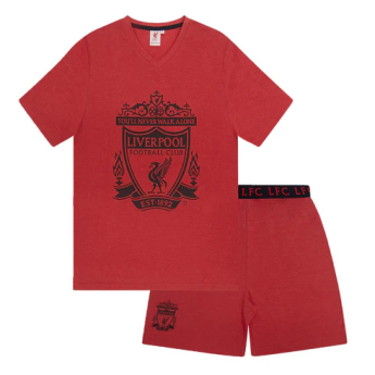 FC Liverpool muška pidžama Short Red Marl