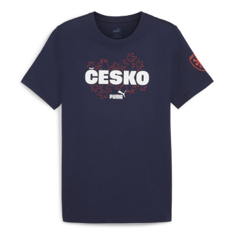 Nogometne reprezentacije muška majica Czech Republic Ftblicons Tee navy