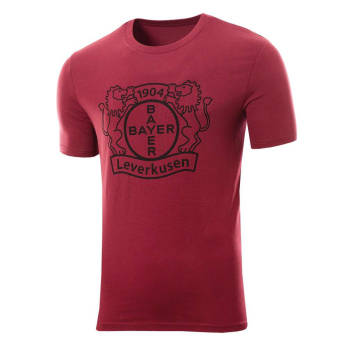 Bayer 04 Leverkusen muška majica Logo burgundy