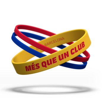FC Barcelona dječja gumena narukvica Locked yellow