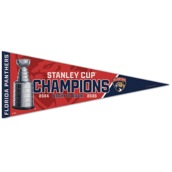 Florida Panthers zastavica 2025 WinCraft Back-To-Back Stanley Cup Champions Premium