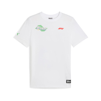 Formule 1 muška majica Brazil GP white 2024