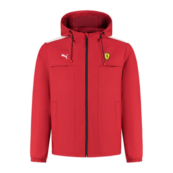 Ferrari muška jakna s kapuljačom Rain red F1 Team 2025