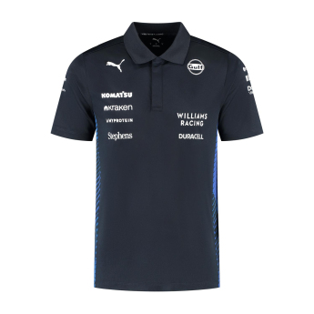 Williams Martini Racing muška polo majica official Teamline Replica black F1 Team 2025