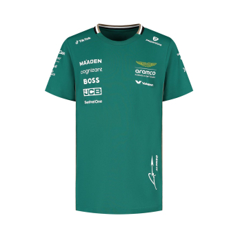 Aston Martin dječja majica Alonso official Teamline Replica F1 Team 2025