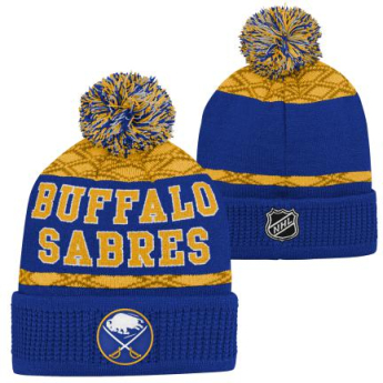 Buffalo Sabres dječja zimska kapa Puck Pattern Cuffed Pom