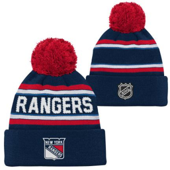 New York Rangers dječja zimska kapa 3Rd Jersey Jacquard Cuff Pom