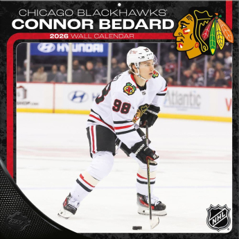 Chicago Blackhawks kalendar Connor Bedard 2026 Wall