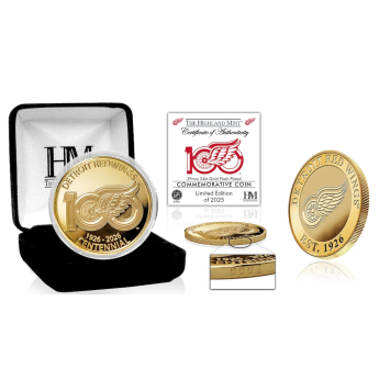 Detroit Red Wings kolekcionarski novčić 100th Anniversary Gold Coin