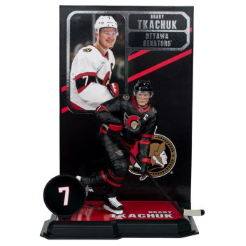 Ottawa Senators figurica Brady Tkachuk #7 SportsPicks Black Jersey