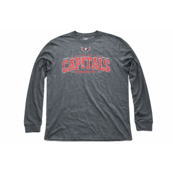 Washington Capitals muška majica dugih rukava blue Mesh Text LS