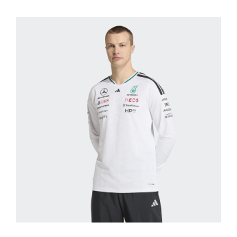 Mercedes AMG Petronas muška majica dugih rukava white official Teamline Replica F1 Team 2026