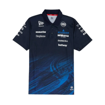 Williams Martini Racing muška polo majica blue official Teamline Replica F1 Team 2026