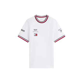 Cadillac F1 muška majica Valtteri Bottas #77 official Teamline Replica white F1 Team 2026