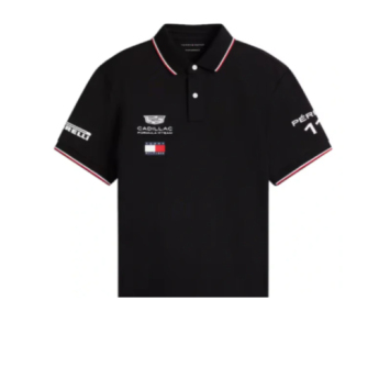 Cadillac F1 muška polo majica Sergio Perez #11 official Teamline Replica black F1 Team 2026