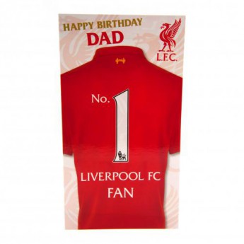 FC Liverpool rođendanska čestitka Birthday Card Dad