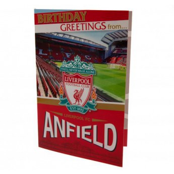 FC Liverpool rođendanska čestitka Pop-Up Birthday Card