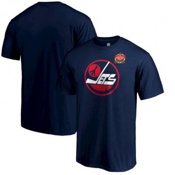 Winnipeg Jets muška majica 2019 Heritage Classic Primary Logo Navy